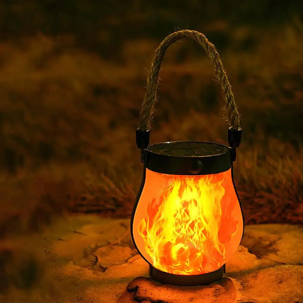 Nextora™ Solar Flame Lantern – Waterproof Outdoor Garden & Patio Light